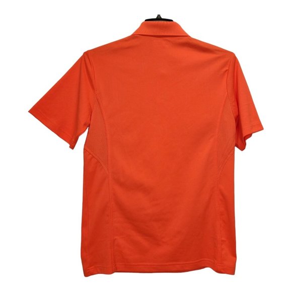 FILA Polo Shirt Men`s Size M Orange 100% Polyester Performance Golf Short Sleeve - Picture 2 of 5